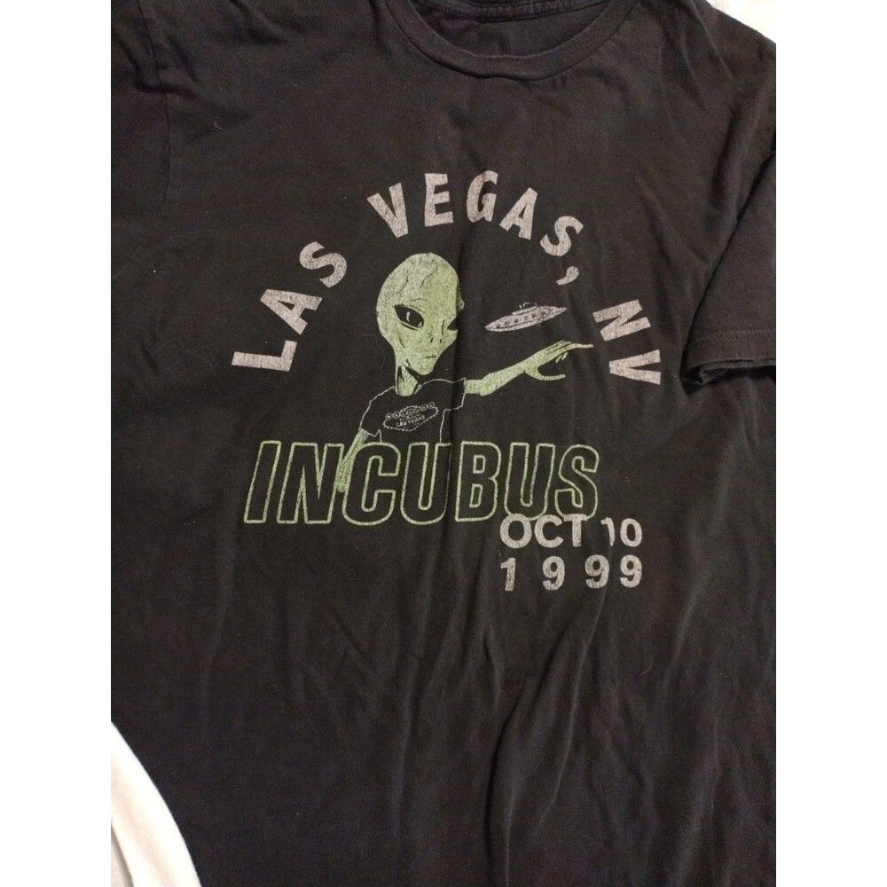 Incubus Black T-shirt Size Medium Oct 10 1999 Las Vegas NV Double Stitched